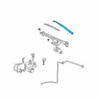 OEM 2004 Ford Explorer Wiper Arm Diagram - 4L2Z-17527-BA