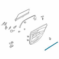 OEM 2020 Kia K900 W/STRIP-Rr Dr Belt I Diagram - 83231J6000