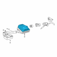 OEM 2005 Hyundai Sonata Cover-Air Cleaner Diagram - 28111-38300
