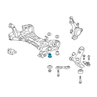 OEM 2013 Hyundai Azera Bushing-Crossmember Mounting Diagram - 62485-3V000