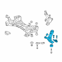 OEM 2012 Hyundai Azera Arm Complete-Front Lower, LH Diagram - 54500-3S200