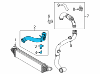 OEM 2021 Ford Bronco Sport TUBE - OUTLET Diagram - LX6Z-6F073-H