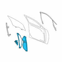 OEM 2016 Buick LaCrosse Window Regulator Diagram - 22810016