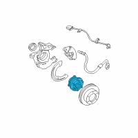 OEM 1996 Chevrolet Tahoe Front Wheel Bearing Diagram - 15997072