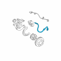 OEM 1999 Chevrolet C1500 Suburban Hose Asm, Front Brake Diagram - 19366730