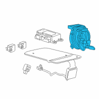 OEM 2020 Cadillac XT5 Clock Spring Diagram - 39136243