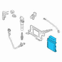 OEM 2012 Kia Rio Engine Motor Control Module Ecu Diagram - 391102BDL0