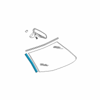 OEM Chrysler Molding-A Pillar Diagram - YL06RXFAE