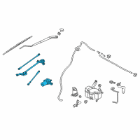 OEM 2018 Chevrolet City Express Motor & Linkage Diagram - 19316477