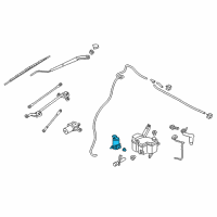 OEM 2018 Chevrolet City Express Front Washer Pump Diagram - 19316486