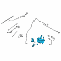 OEM 2015 Chevrolet City Express Washer Reservoir Diagram - 19317488