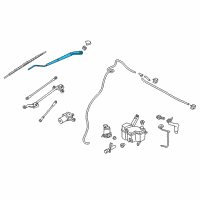 OEM Chevrolet City Express Wiper Arm Diagram - 19316480