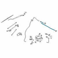 OEM 2018 Chevrolet City Express Washer Hose Diagram - 19317420