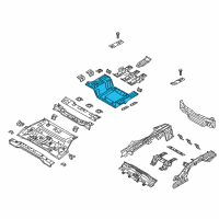 OEM 2020 Kia Optima Panel Assembly-Rear FLOO Diagram - 65513A8600