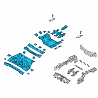 OEM 2020 Kia Optima Panel Assembly-Rear FLOO Diagram - 65510A8600