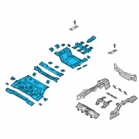 OEM Kia Optima Panel Assembly-Rear Floor Diagram - 65510A8001