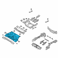 OEM 2020 Kia Optima Panel Assembly-Rear Floor Diagram - 65511A8001