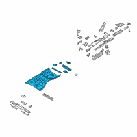 OEM 2008 Chrysler Sebring Pan-Rear Floor Diagram - 5076043AF