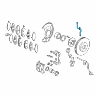 OEM Honda Pilot Hose Set, Front Brake Diagram - 01464-S0X-000