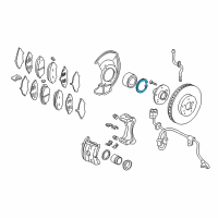 OEM 2008 Honda Ridgeline Circlip, Special (Inner) (89MM) Diagram - 90681-SP0-000