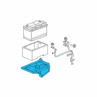 OEM Jeep Grand Cherokee Support-Battery Diagram - 55396428AE