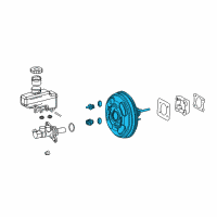 OEM 2019 Lexus LS500 Booster Assy, Brake Diagram - 44610-50410