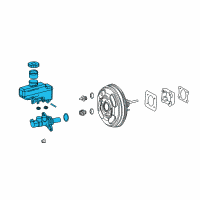 OEM Lexus LS500h Cylinder Sub-Assy, Brake Master Diagram - 47201-50360