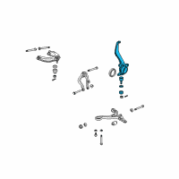 OEM Acura Knuckle, Left Front Diagram - 51215-TK4-A00