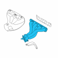 OEM Hyundai Elantra Coupe Exhaust Manifold Catalytic Assembly Diagram - 28510-2E410