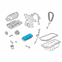 OEM Oldsmobile Intrigue Valve Cover Diagram - 12590365
