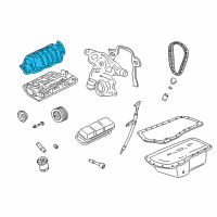 OEM Oldsmobile Regency Intake Plenum Diagram - 89017272
