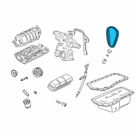 OEM Pontiac Timing Chain Diagram - 24504668