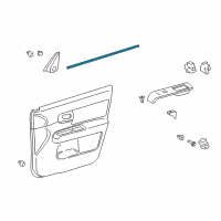 OEM Scion Belt Weatherstrip Diagram - 68172-12280