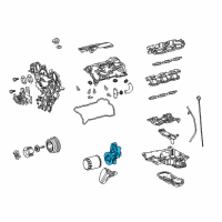 OEM 2021 Lexus LS500 Bracket Sub-Assy, Oil Filter Diagram - 15609-70020