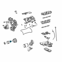 OEM Lexus Bolt, W/Washer Diagram - 90119-18008