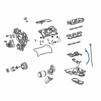 OEM 2021 Lexus LS500 Guide, Oil Level Gage Diagram - 11452-70100