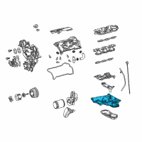 OEM 2019 Lexus LS500 Pan Sub-Assembly, Oil, N Diagram - 12101-70110