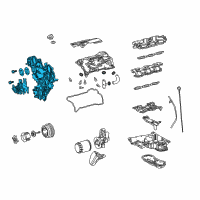 OEM Lexus Cover Assy, Timing Chain Diagram - 11310-70011