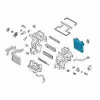 OEM 2022 Hyundai Venue Evaporator Assembly Diagram - 97139-K2000