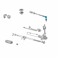 OEM 2002 Honda Odyssey End, Tie Rod Diagram - 53540-S0X-A02