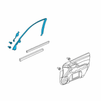 OEM 2008 Acura RL Garnish, Passenger Side (Medium Gray) Diagram - 72442-SJA-A03ZB