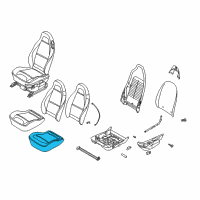 OEM 1999 BMW Z3 Foam Plastic Seat Diagram - 52-10-2-693-070