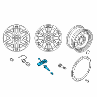 OEM 2019 Ford F-150 Wheel, Steel Diagram - FL3Z-1015-A