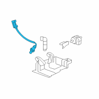 OEM Pontiac Torrent Oxygen Sensor Diagram - 12596688