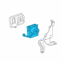 OEM Ford Thunderbird ABS Pump Assembly Diagram - 6W4Z-2C286-AA