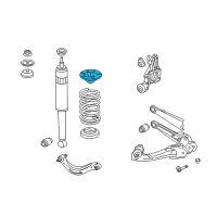 OEM Honda Civic Rubber, Rear Spring Mounting Diagram - 52691-SNV-P00