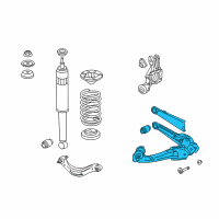 OEM Honda Civic Arm, Left Rear Trailing Diagram - 52371-SNA-A06