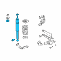 OEM 2011 Honda Civic Shock Absorber Assembly, Rear Diagram - 52610-SNC-A02