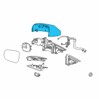 OEM 2018 Cadillac ATS Mirror Cover Diagram - 22835015