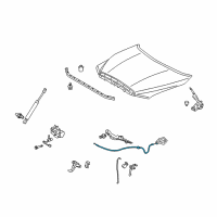 OEM 2020 Toyota Sequoia Release Cable Diagram - 53630-0C021